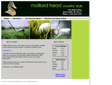 Tablet Screenshot of mallardheadcc.com